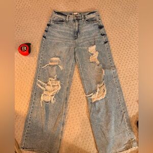 SO Light Blue Distressed Boyfriend Jeans